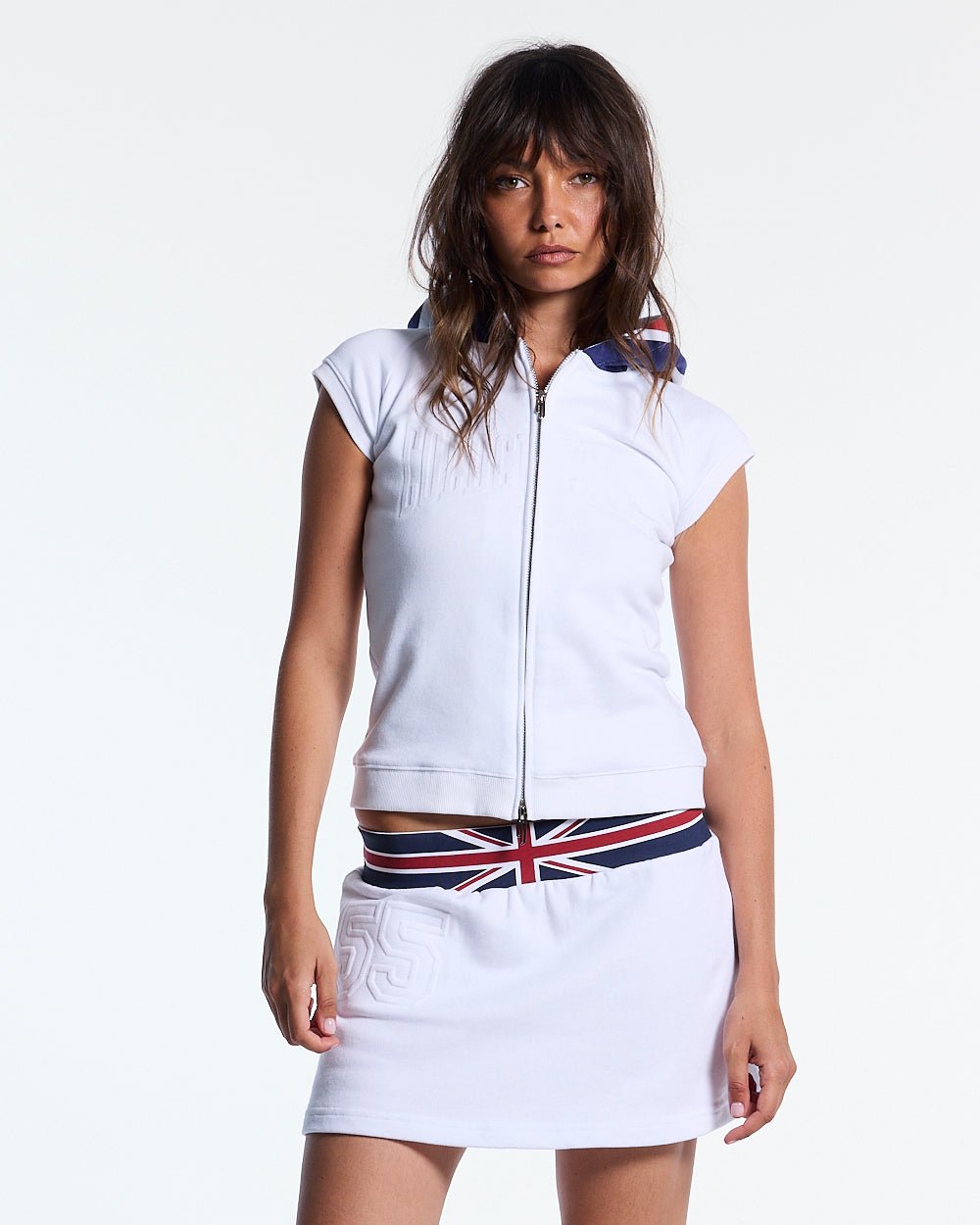 DIANA BABY ZIP TEE WHITE - Cold Culture