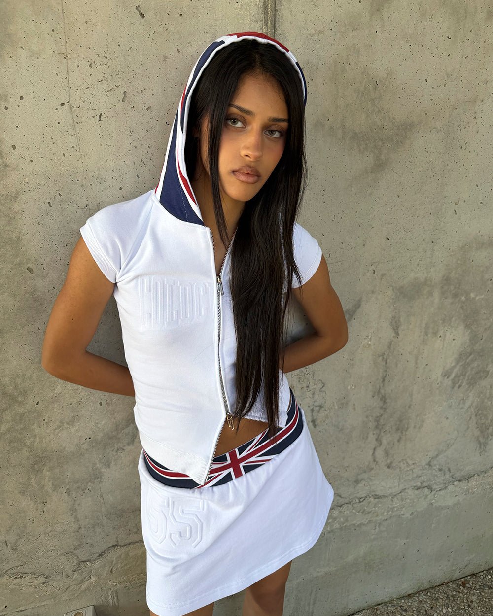 DIANA BABY ZIP TEE WHITE - Cold Culture