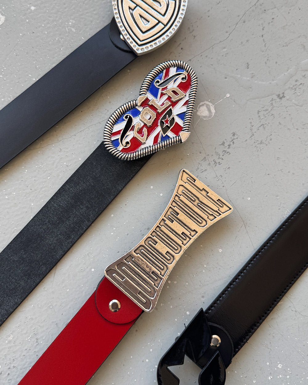 DIANA LEATHER BELT DUST BLACK - Cold Culture