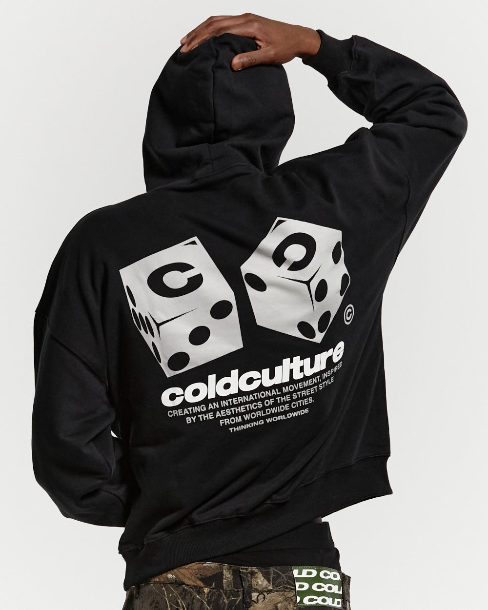 DICE HOODIE BLACK - COLD CULTURE