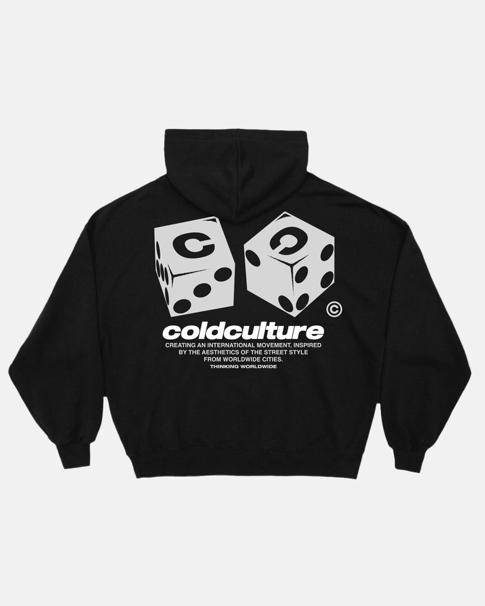 DICE HOODIE BLACK - COLD CULTURE