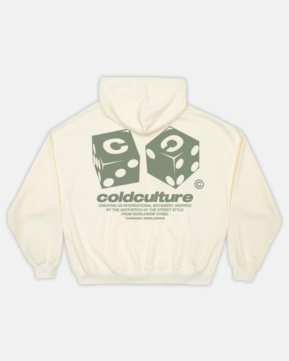 DICE HOODIE CREAM - COLD CULTURE