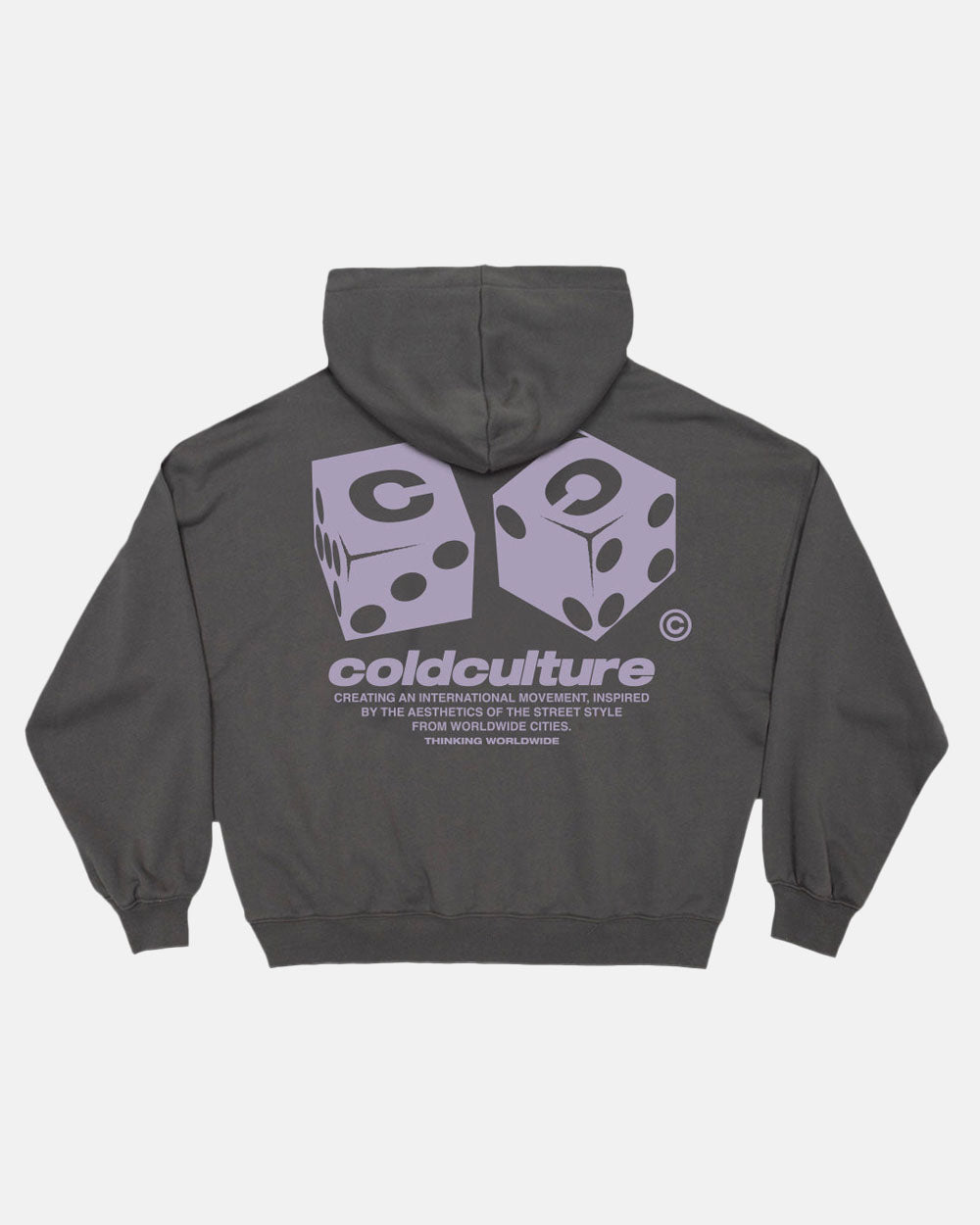 DICE HOODIE GREY - COLD CULTURE