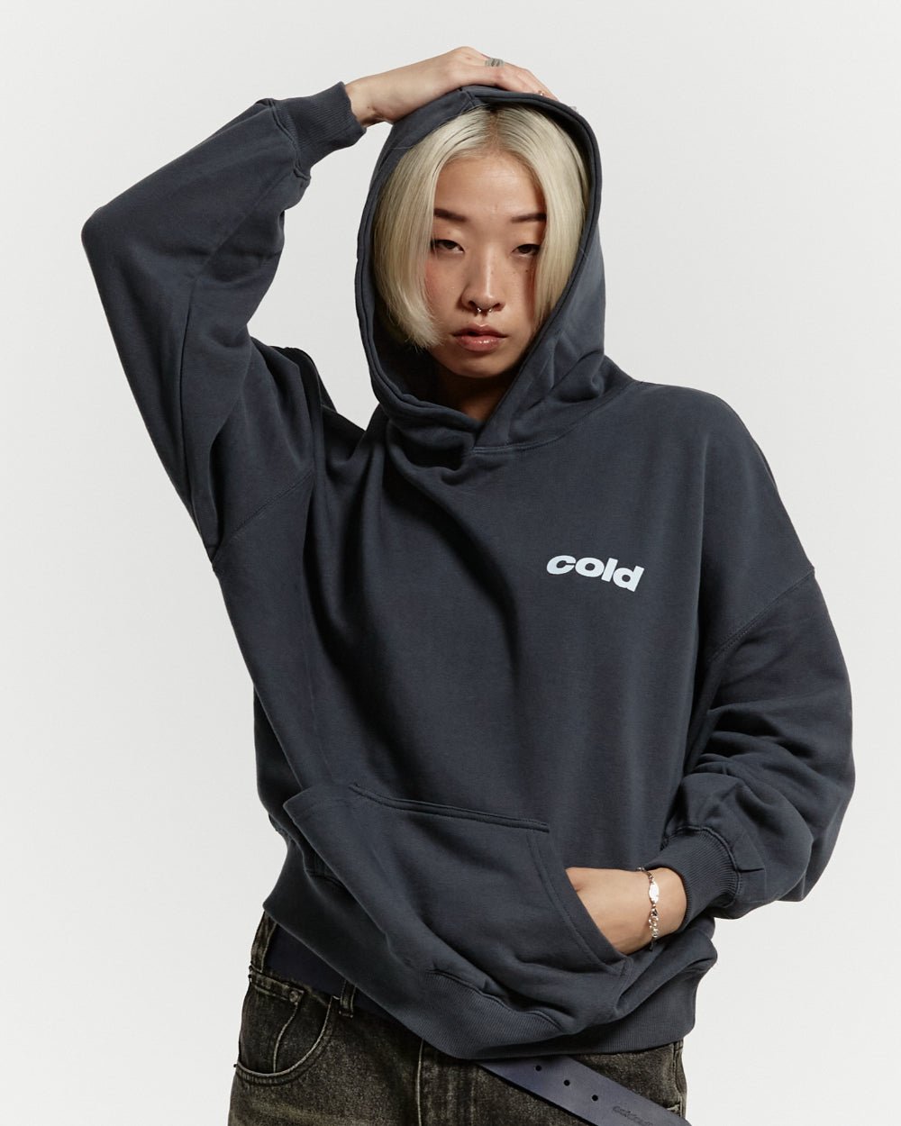 DICE HOODIE SLATE BLUE - COLD CULTURE