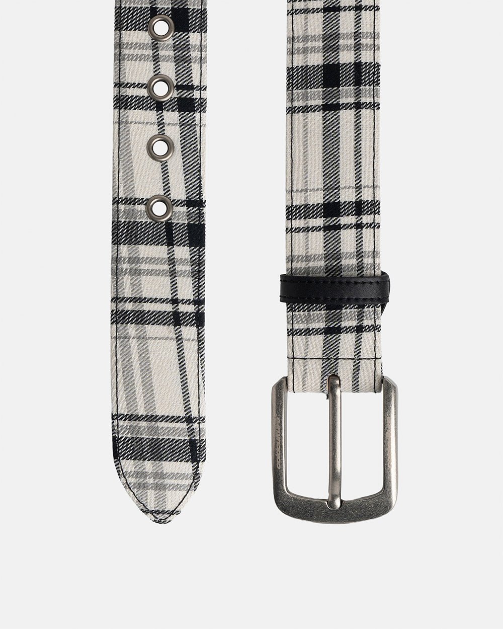 DINING CHECK BELT BLACK TARTAN - Cold Culture