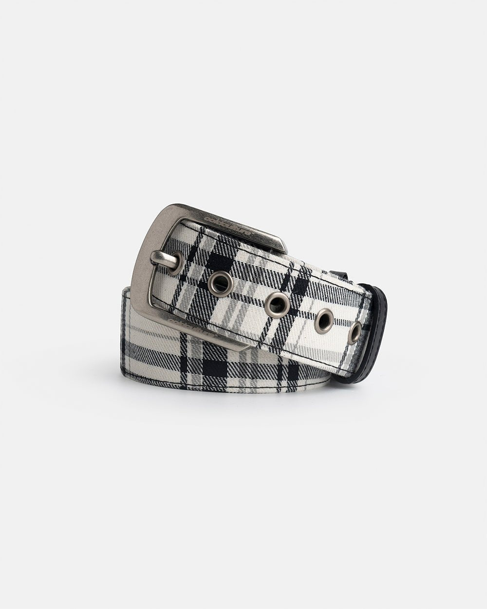 DINING CHECK BELT BLACK TARTAN - Cold Culture