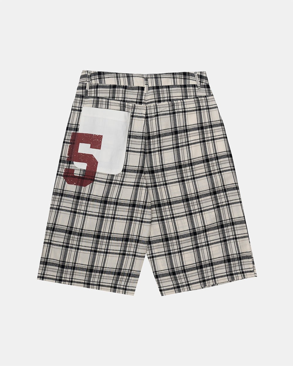 DINING CHECK JORTS BLACK - Cold Culture