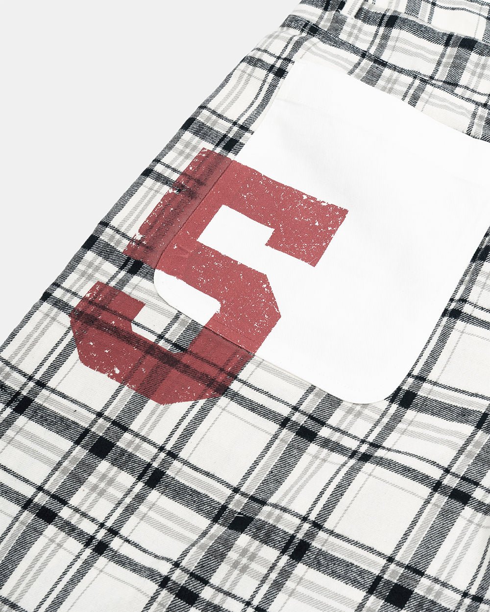 DINING CHECK JORTS BLACK - Cold Culture