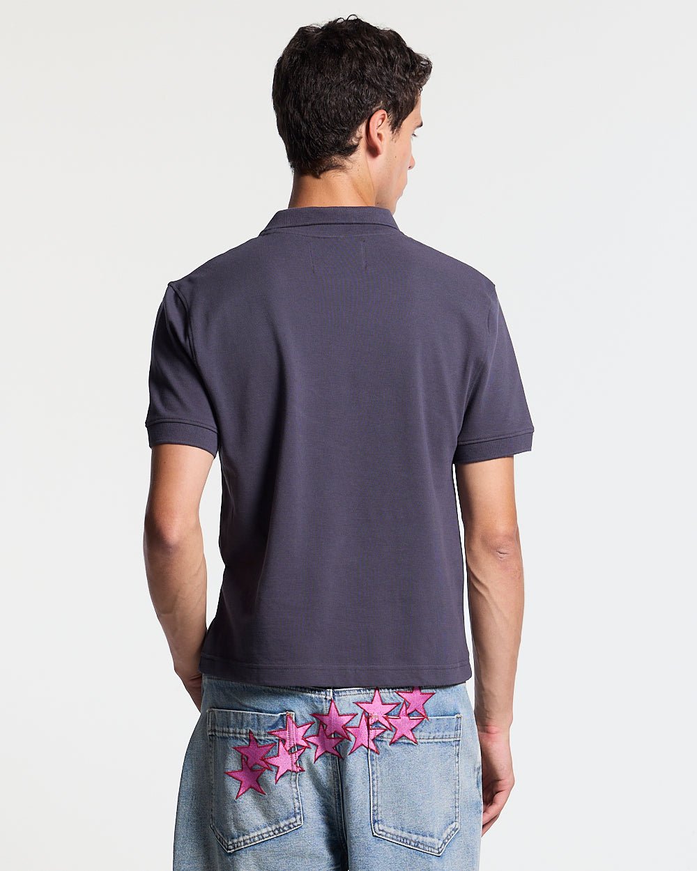 DIRTY SKULL POLO DARK GREY - Cold Culture