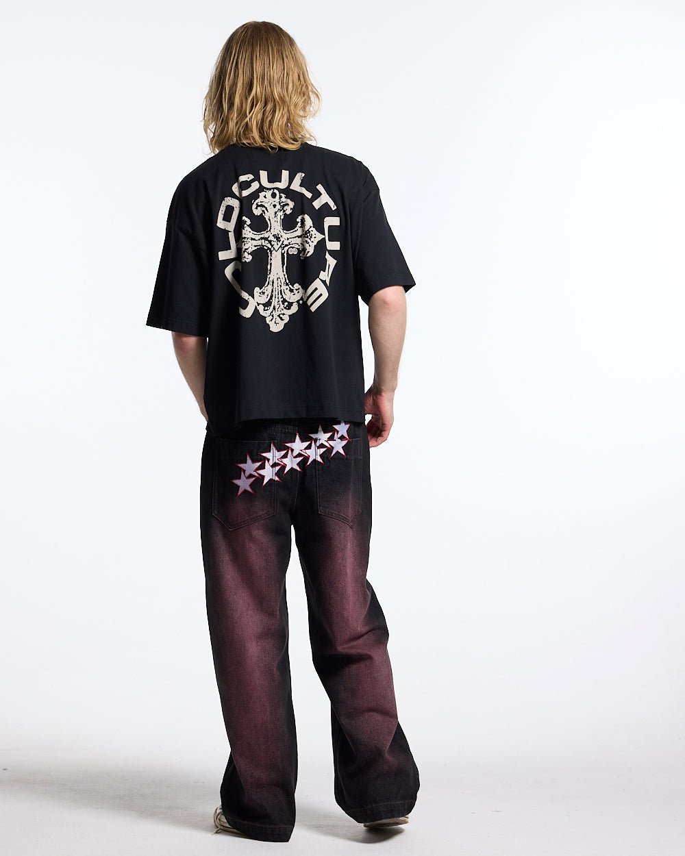 DISCHARGE TEE BLACK - Cold Culture