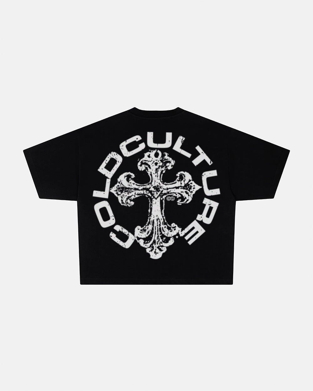 DISCHARGE TEE BLACK - Cold Culture