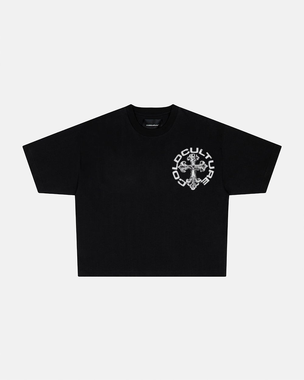 DISCHARGE TEE BLACK - Cold Culture