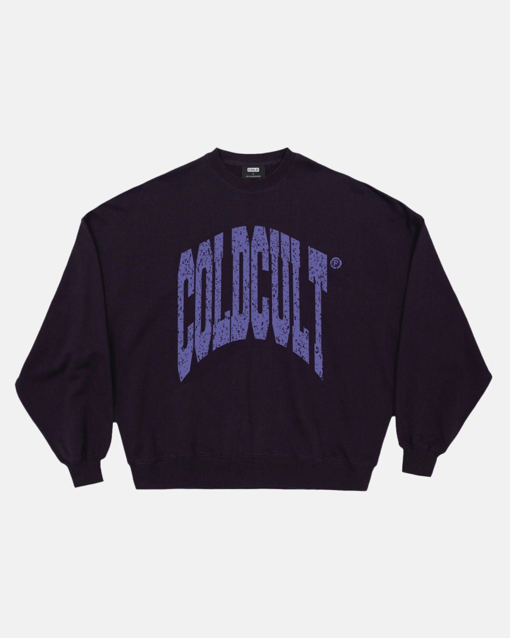 DISORTED CREWNECK ULTRAMARINE PURPLE - COLD CULTURE