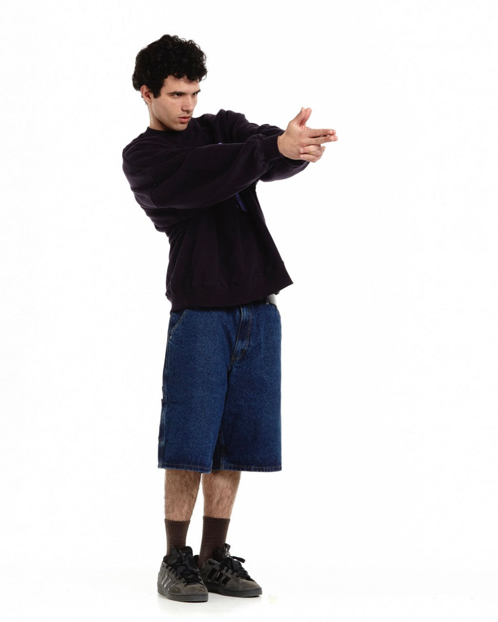 DISORTED CREWNECK ULTRAMARINE PURPLE