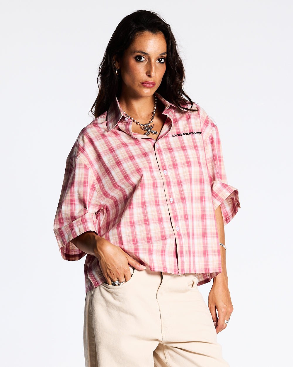DISTORTED CHECK SHIRT - COLD CULTURE