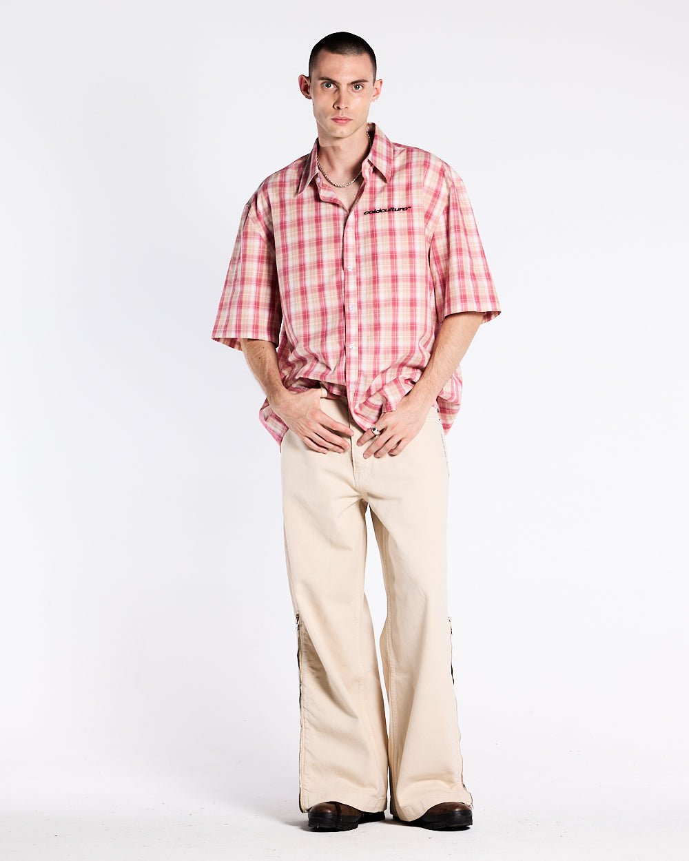 DISTORTED CHECK SHIRT - COLD CULTURE