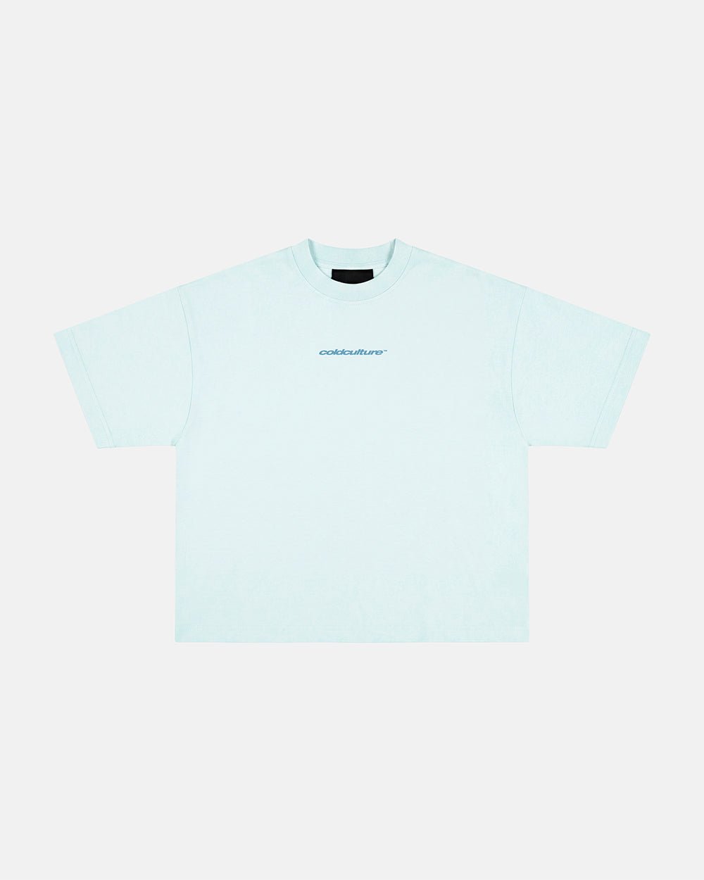 DISTRESS CURVED TEE BLUE - Cold Culture