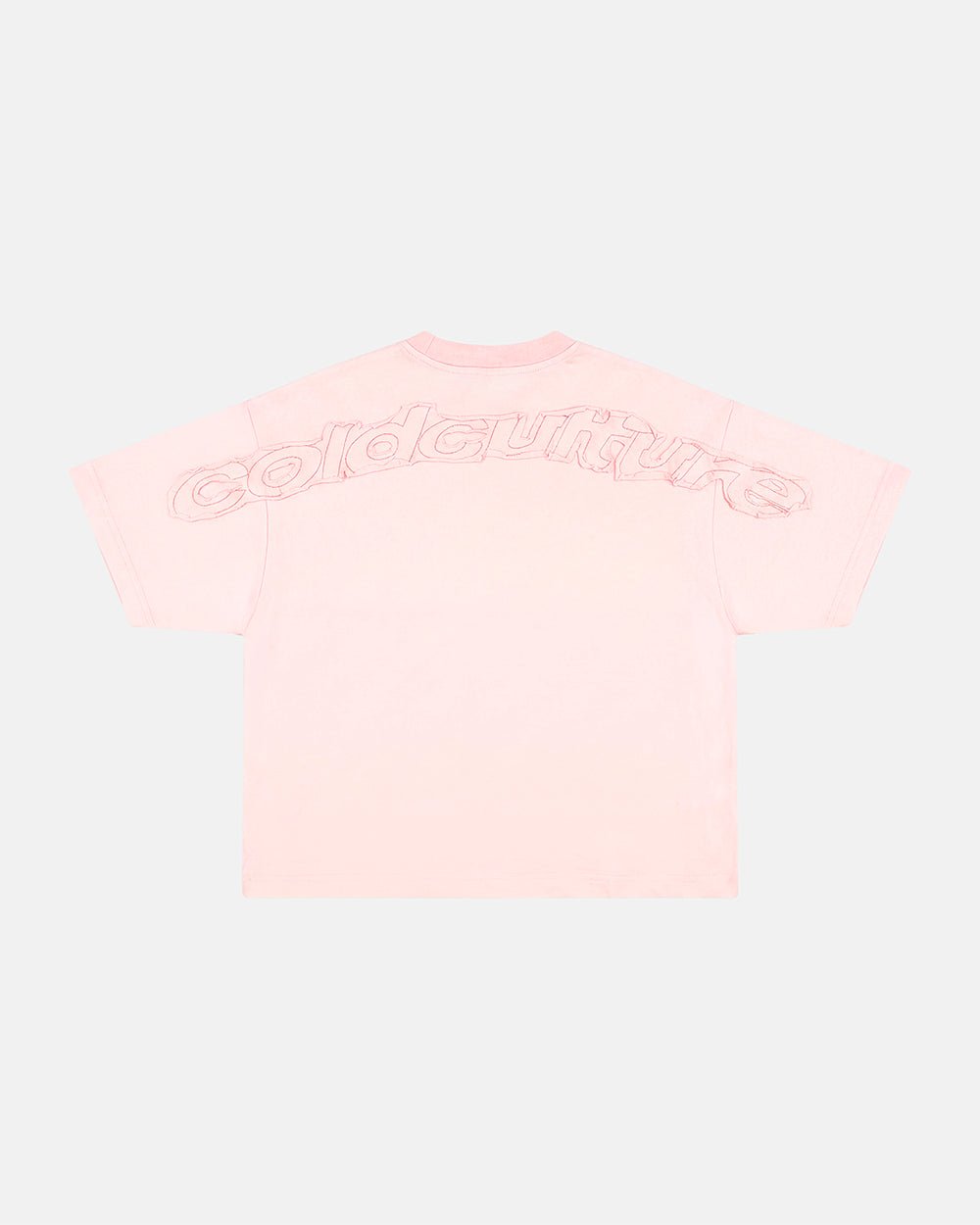 DISTRESS CURVED TEE PINK - Cold Culture
