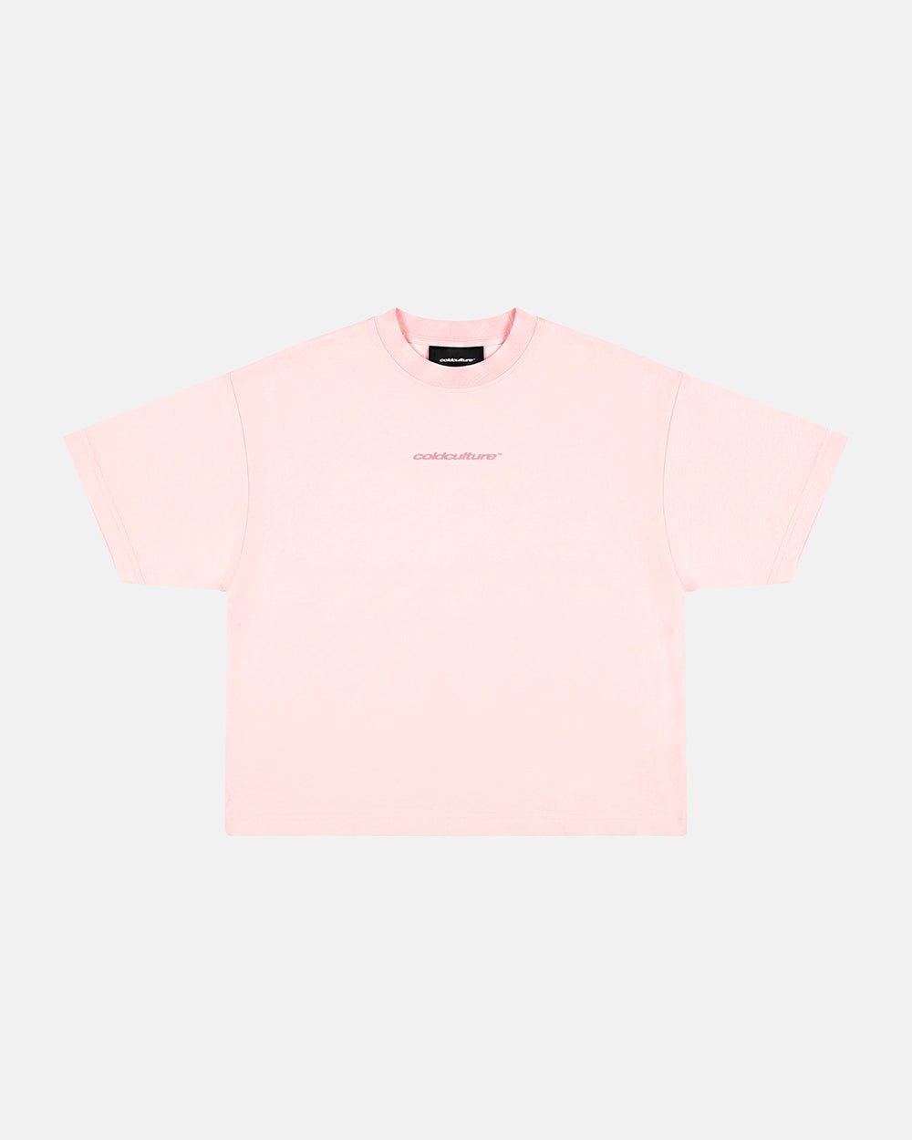 DISTRESS CURVED TEE PINK - Cold Culture