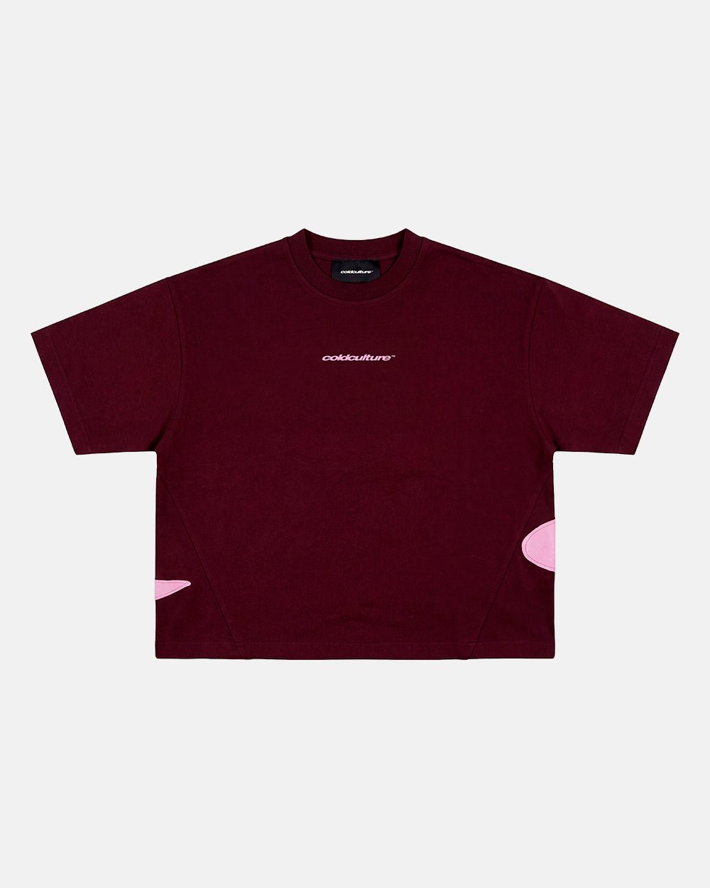 DISTRESS DEFENSE TEE BURGUNDY - Cold Culture