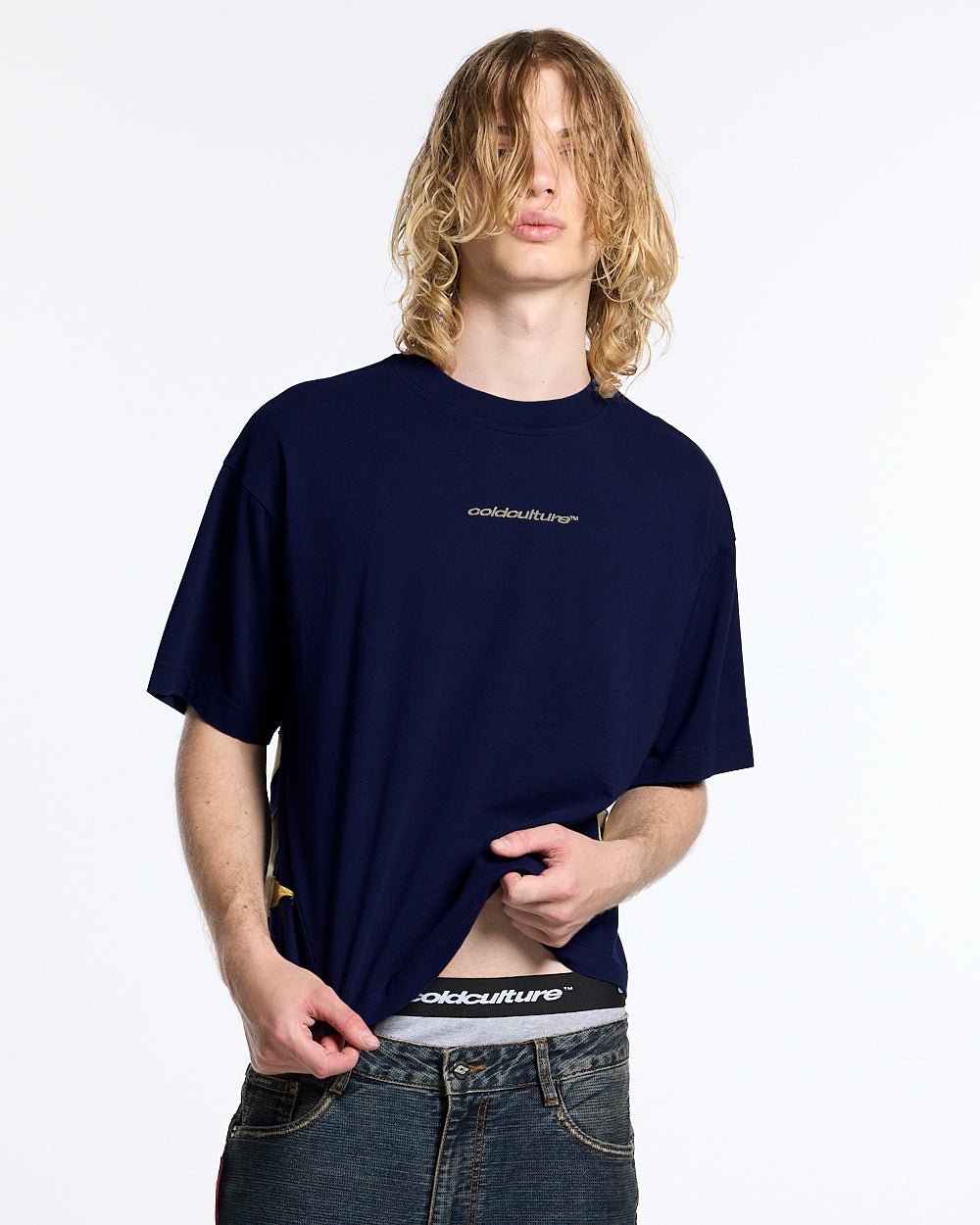 DISTRESS DEFENSE TEE NAVY - Cold Culture