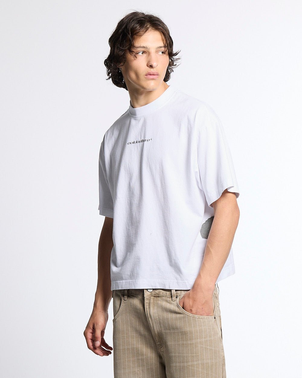 DISTRESS DEFENSE TEE WHITE - Cold Culture