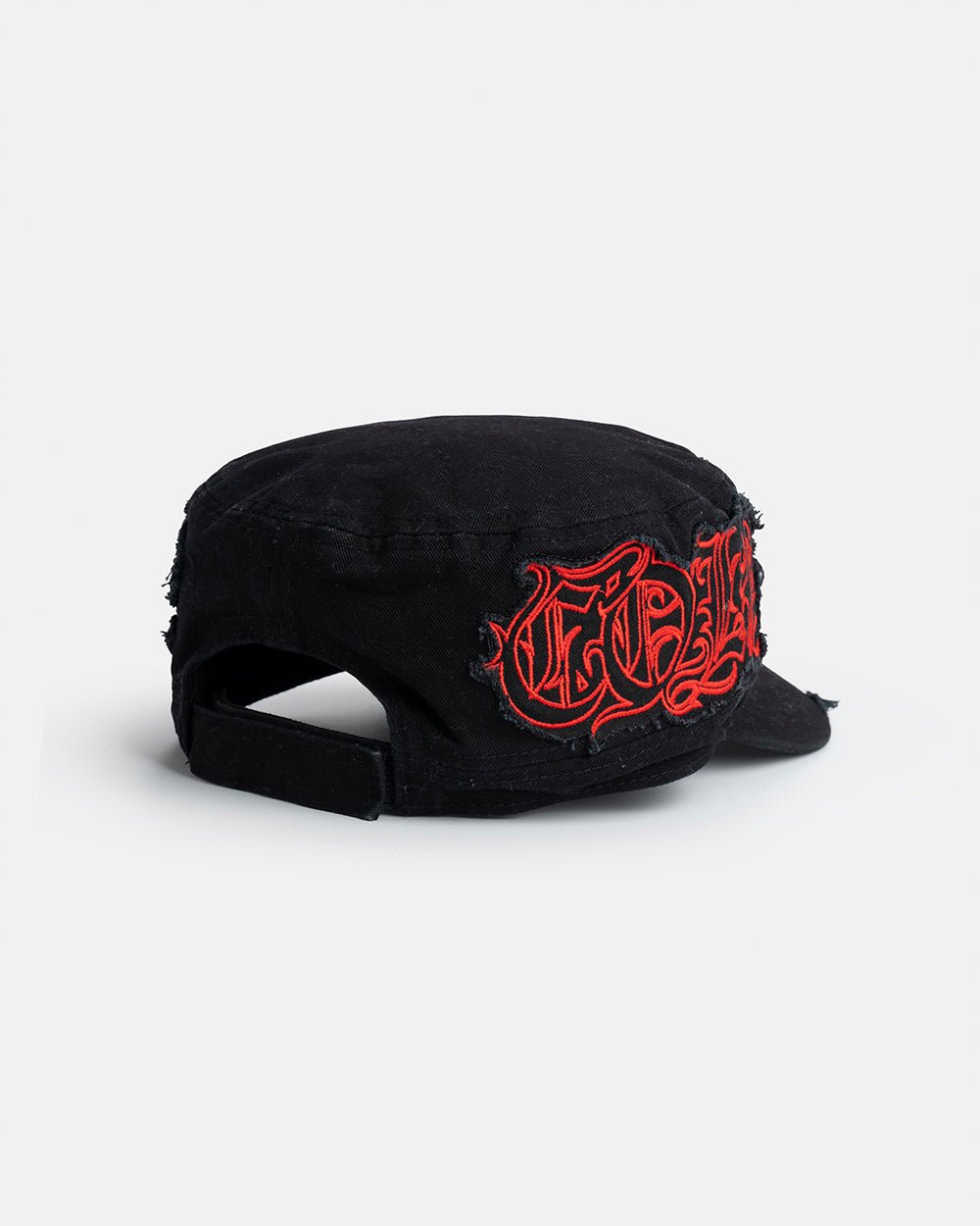 DISTRESS GOTHIC CAP BLACK - Cold Culture