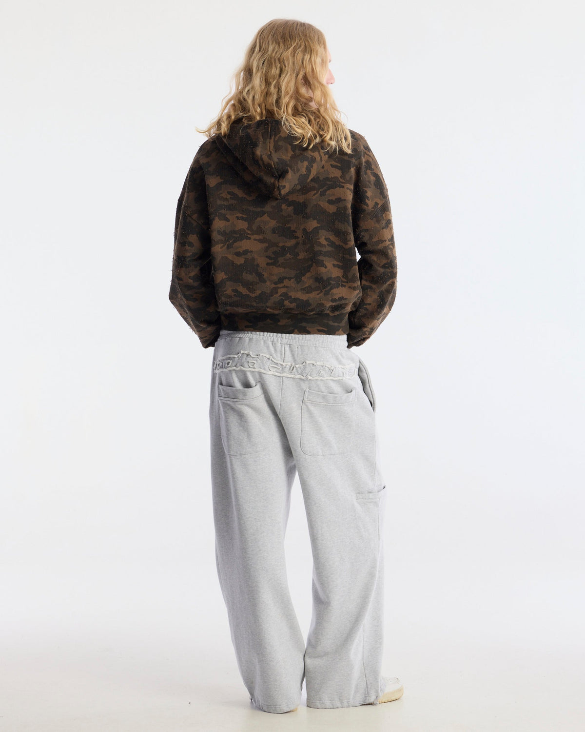 DISTRESS SWEATPANTS HEATHER GREY - Cold Culture