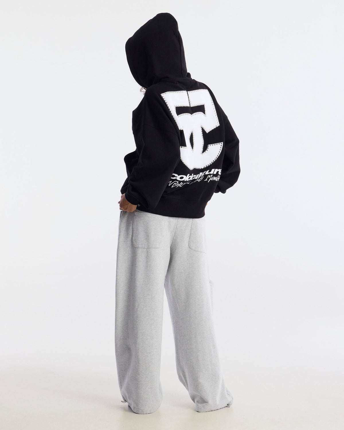 DISTRESS SWEATPANTS HEATHER GREY - Cold Culture