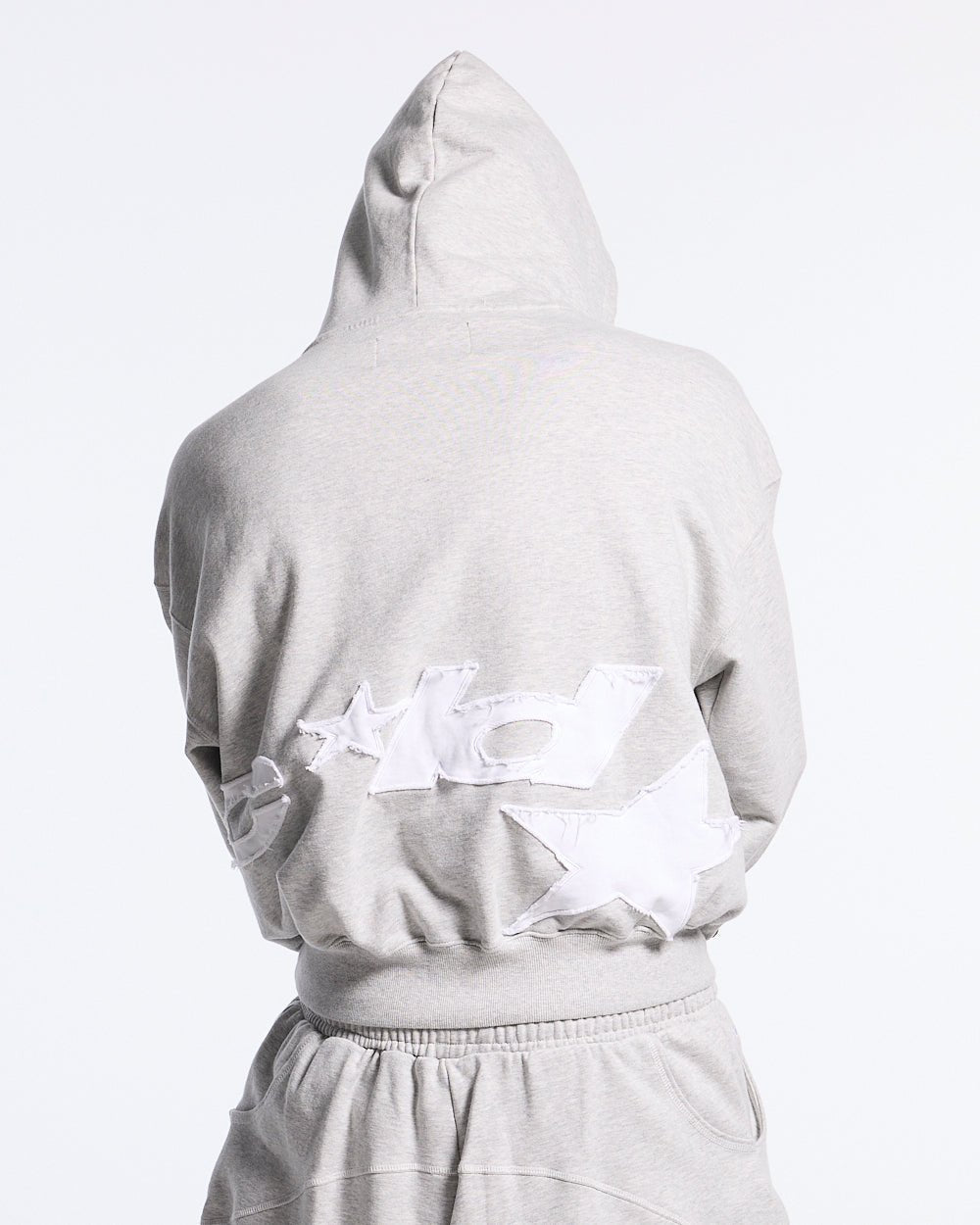 DISTRESSED DEFENSE HOODIE HEATHER GREY - Cold Culture