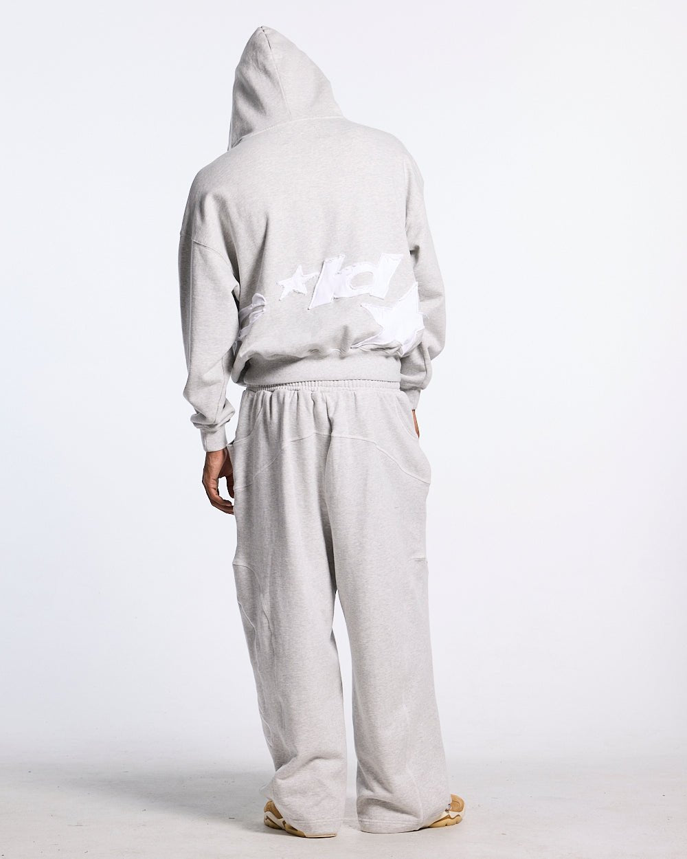 DISTRESSED DEFENSE HOODIE HEATHER GREY - Cold Culture