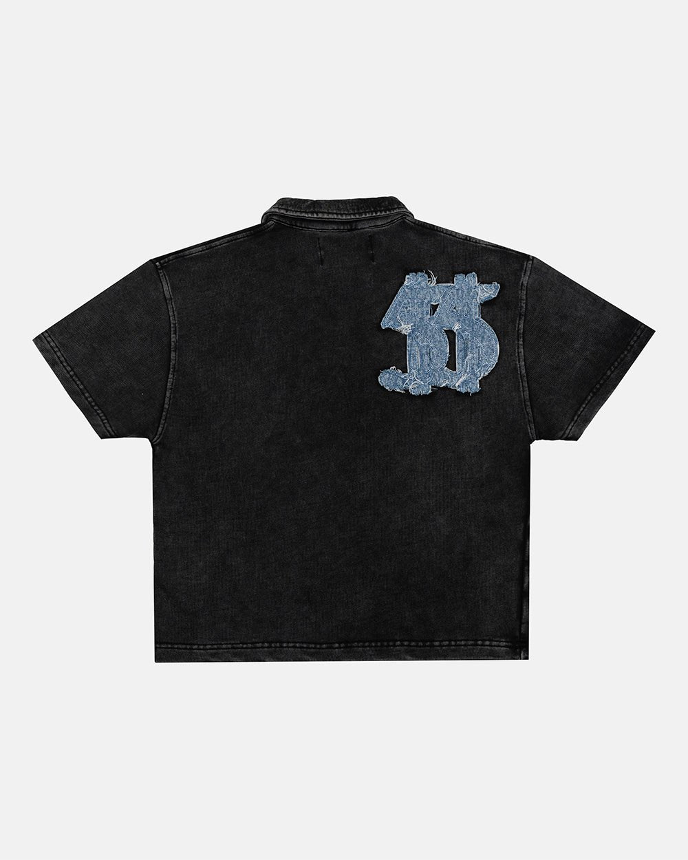 DISTRESSED DOLLAR POLO BLACK - Cold Culture