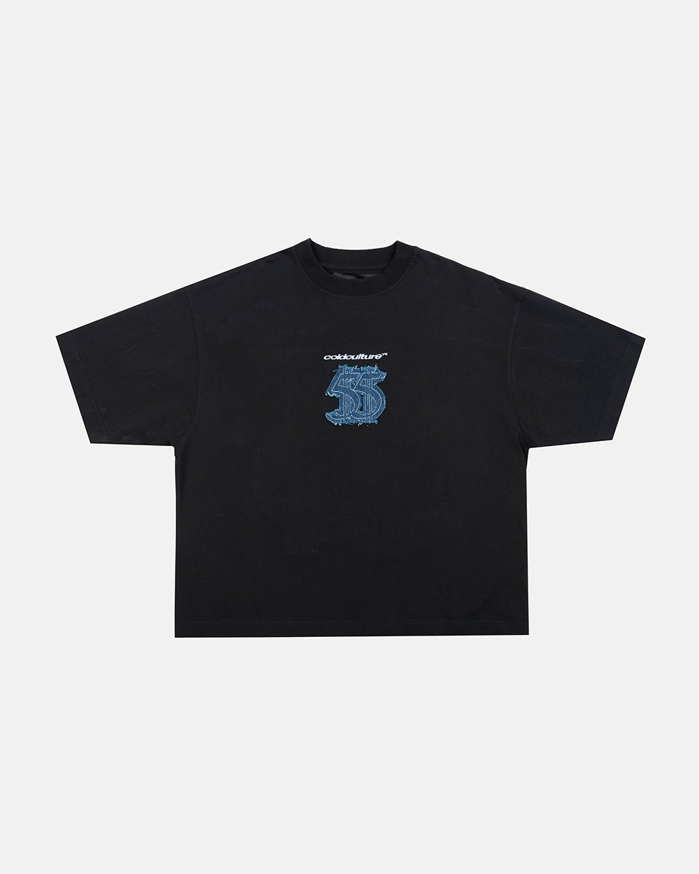 DISTRESSED DOLLAR TEE BLACK - Cold Culture