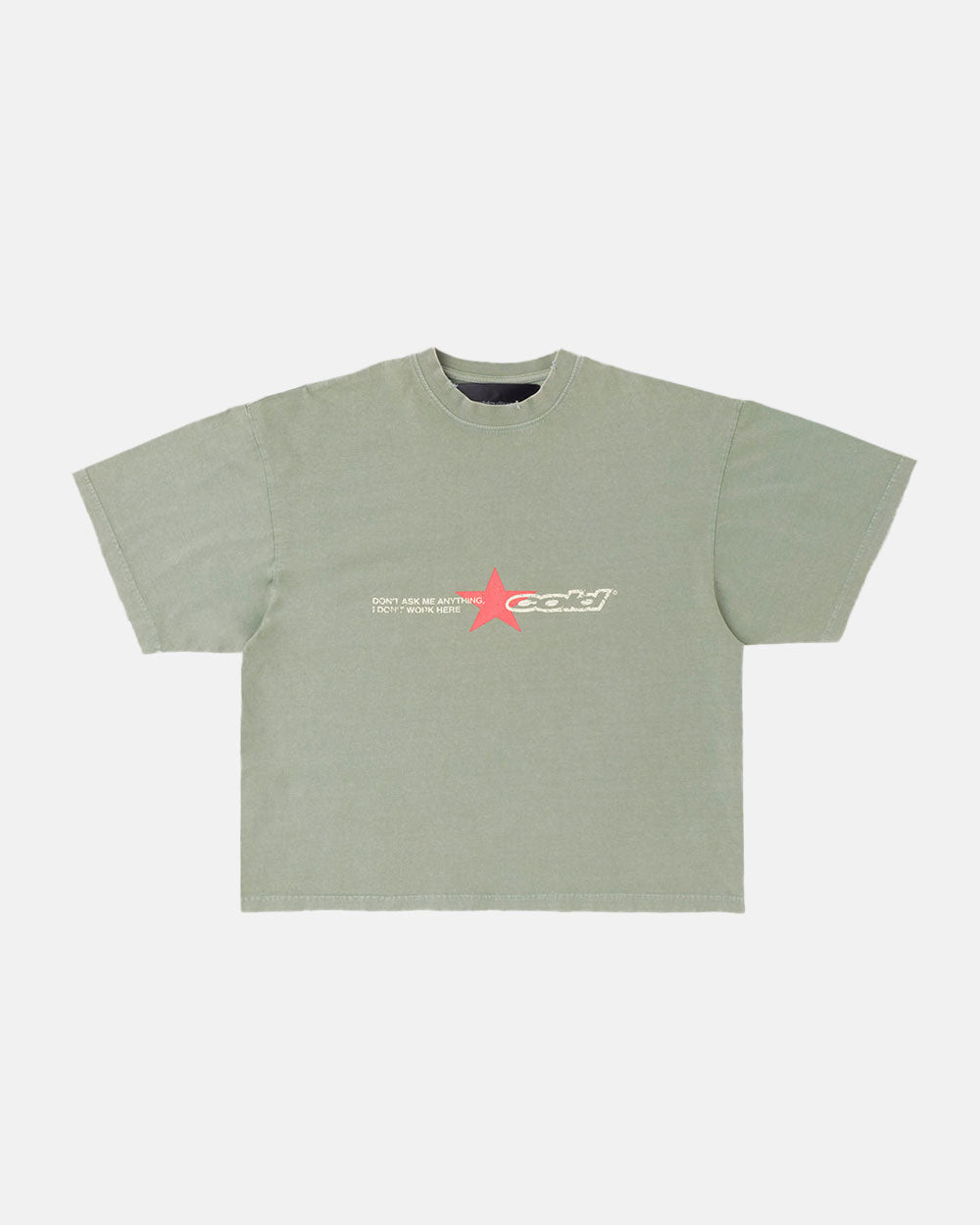 DONT WORK TEE +WASHED MARINE GREEN - COLD CULTURE