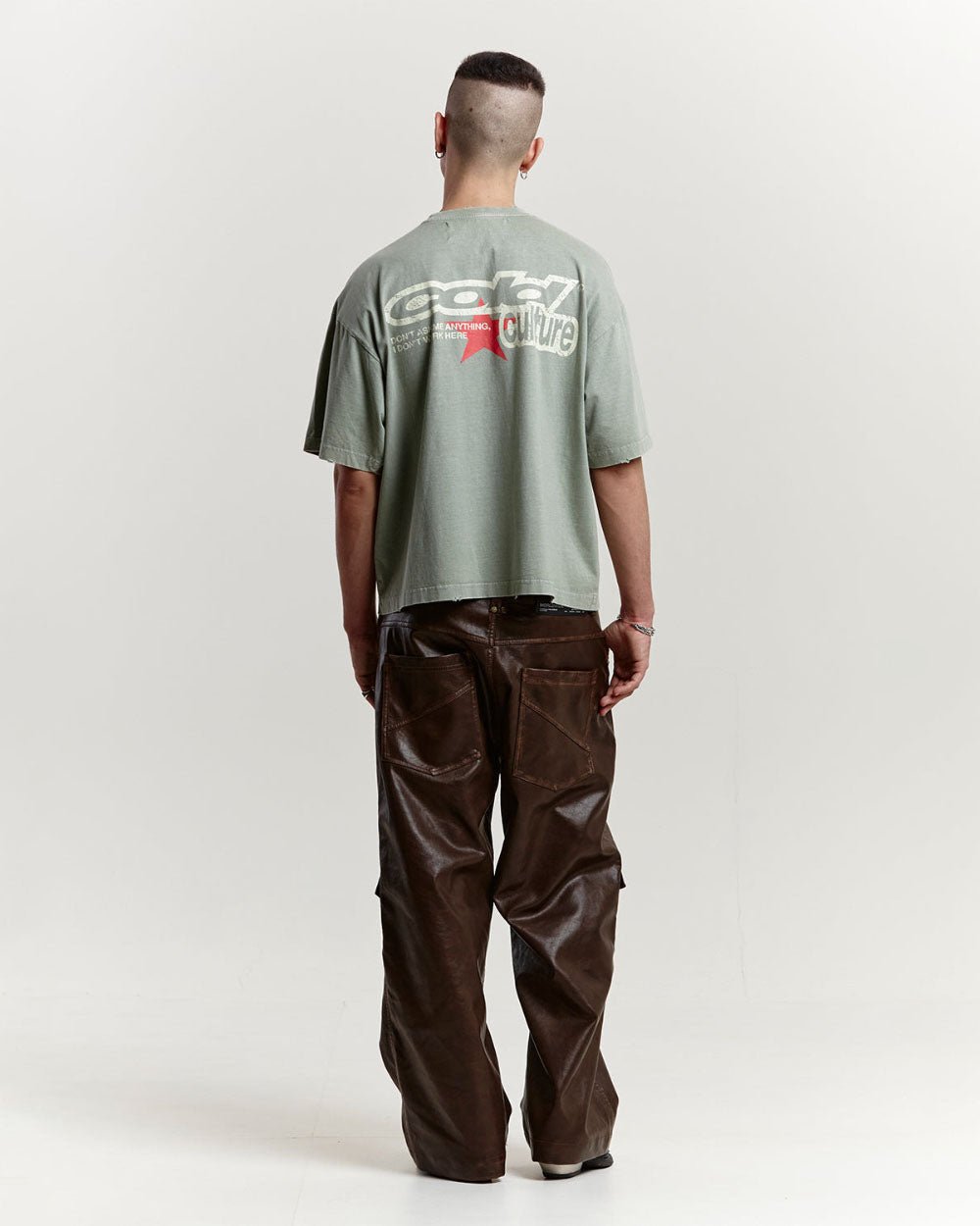 DONT WORK TEE +WASHED MARINE GREEN - COLD CULTURE