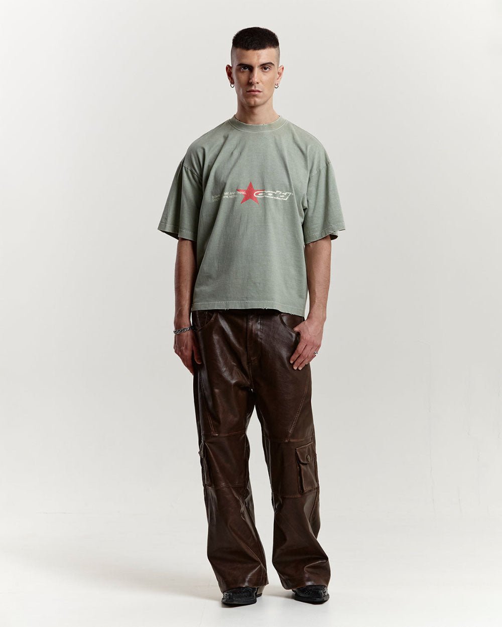 DONT WORK TEE +WASHED MARINE GREEN - COLD CULTURE