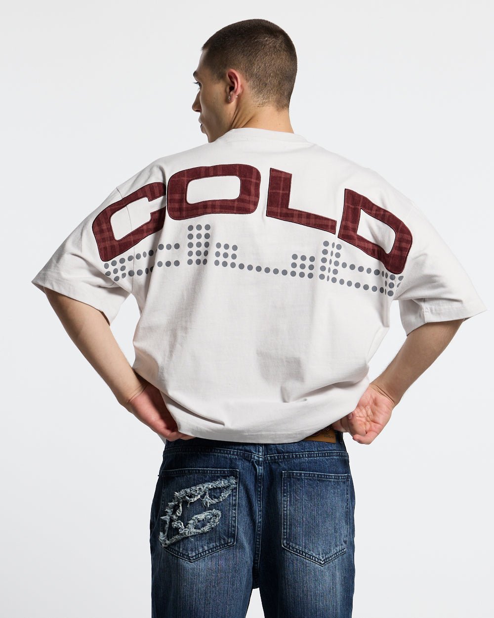 DOTS CLUB TEE LIGHT GREY - Cold Culture #man