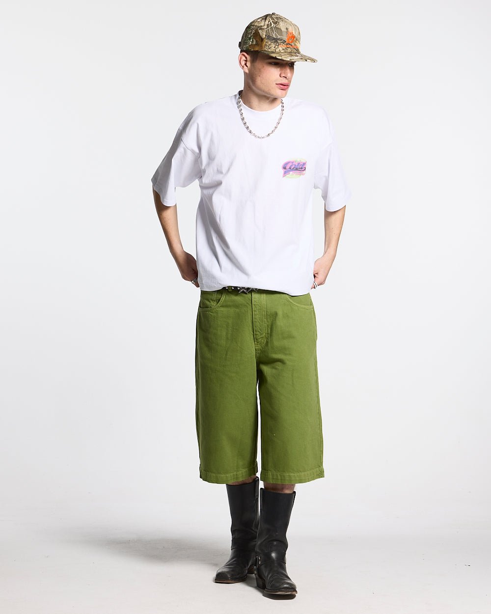 DOUBLE AIRBRUSH COLD TEE WHITE - COLD CULTURE