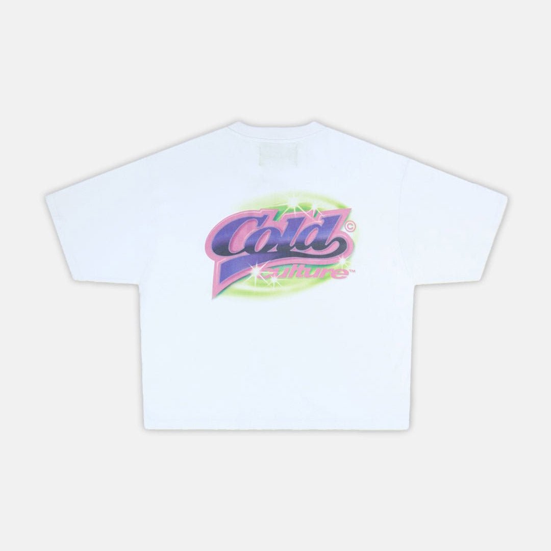 DOUBLE AIRBRUSH COLD TEE WHITE - Cold Culture