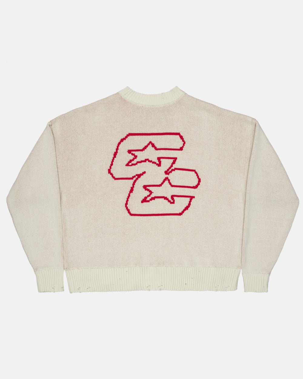 DOUBLE C STARS KNIT WHITE - COLD CULTURE