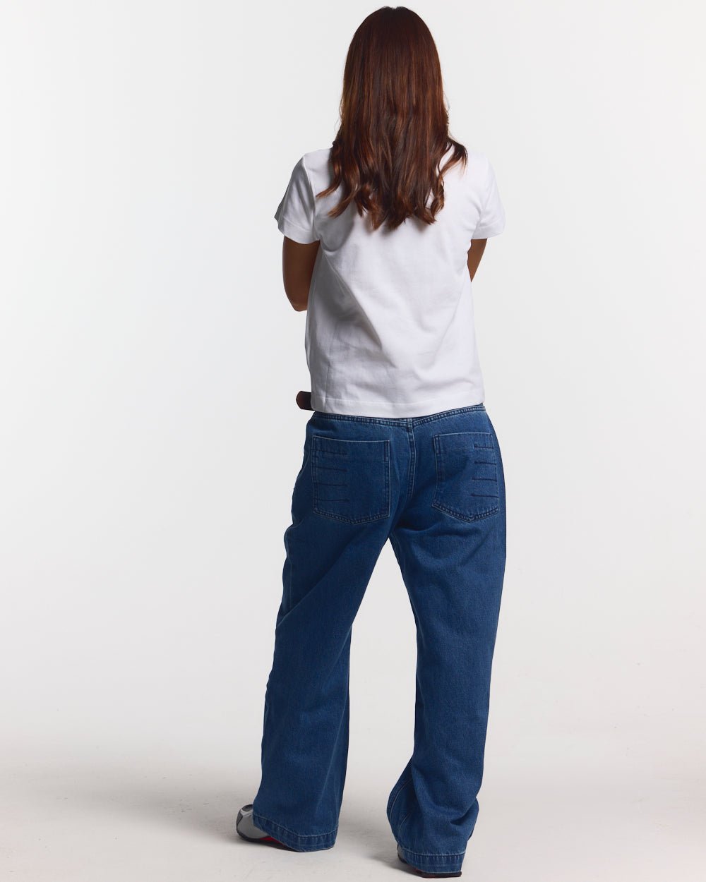DOUBLE KNEE PANTS GRADIENT GREY - COLD CULTURE