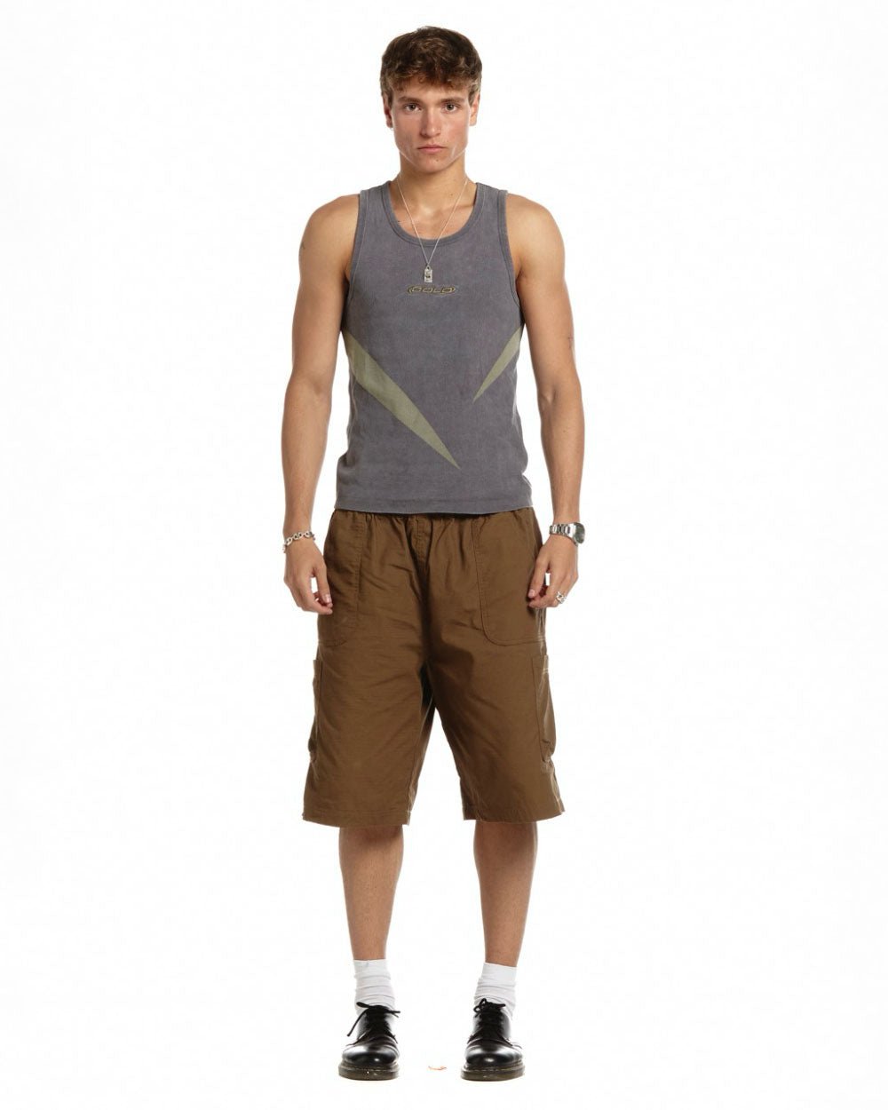 DOUBLE POCKET SHORTS QUARTZ GREY - COLD CULTURE