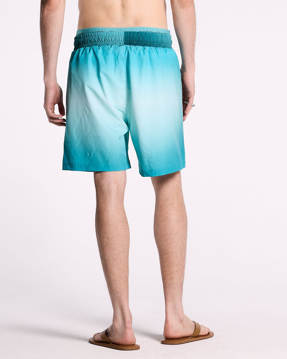 DOUBLE WAIST SWIM SHORTS GRADIENT BLUE - COLD CULTURE