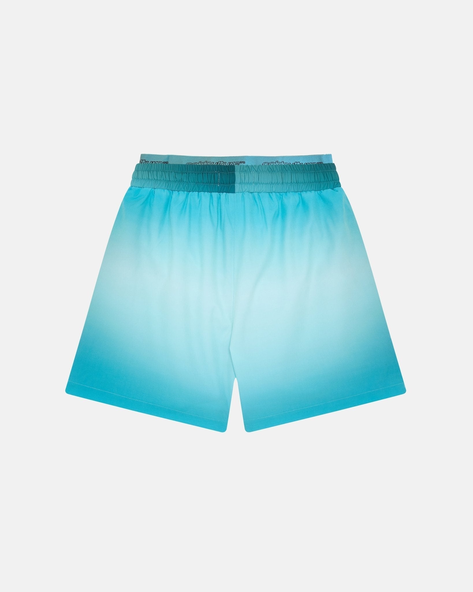 DOUBLE WAIST SWIM SHORTS GRADIENT BLUE - COLD CULTURE
