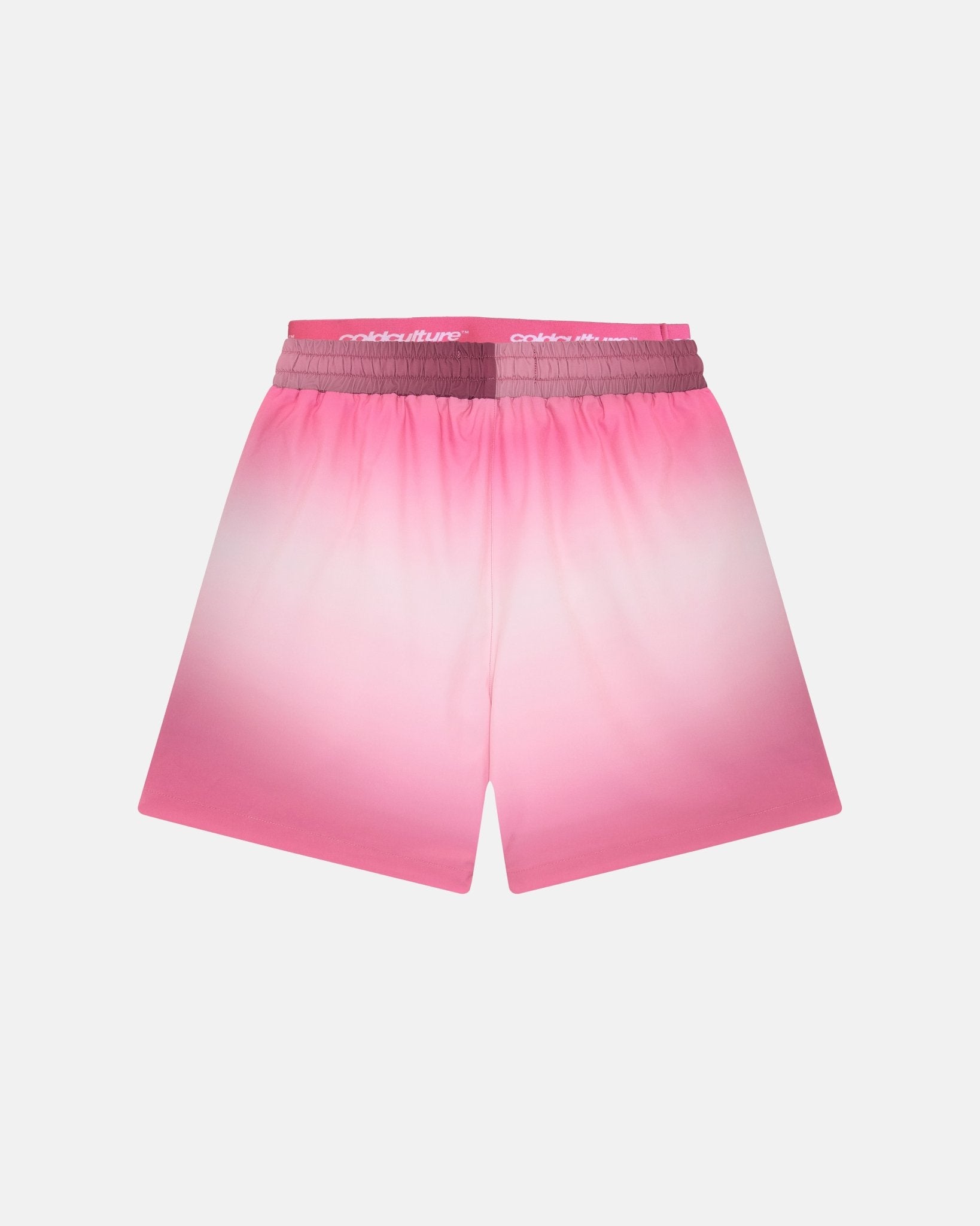DOUBLE WAIST SWIM SHORTS GRADIENT PINK - COLD CULTURE
