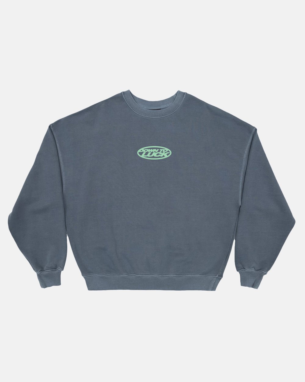 DOWN TO LUCK CREWNECK DARK BLUE - COLD CULTURE