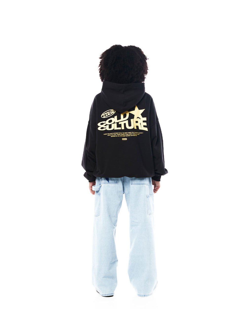 DOWN TO LUCK HOODIE BLACK - COLD CULTURE