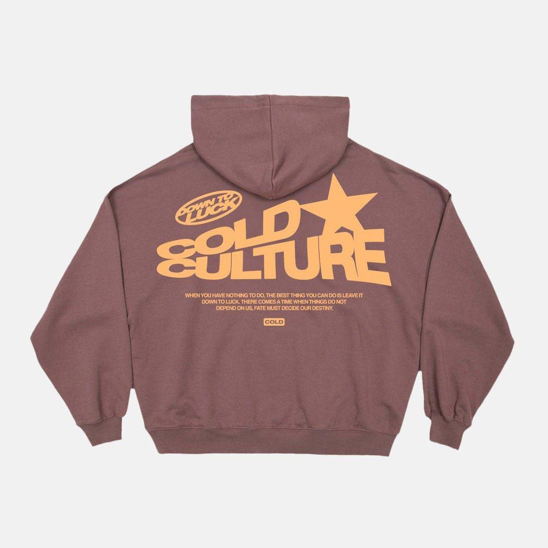 DOWN TO LUCK HOODIE DARK BRONZE - Cold Culture