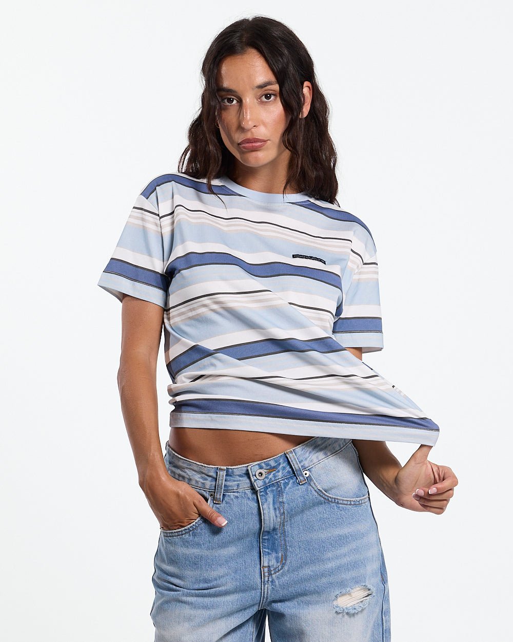 DRIFTLINE TEE BLUE - Cold Culture #woman