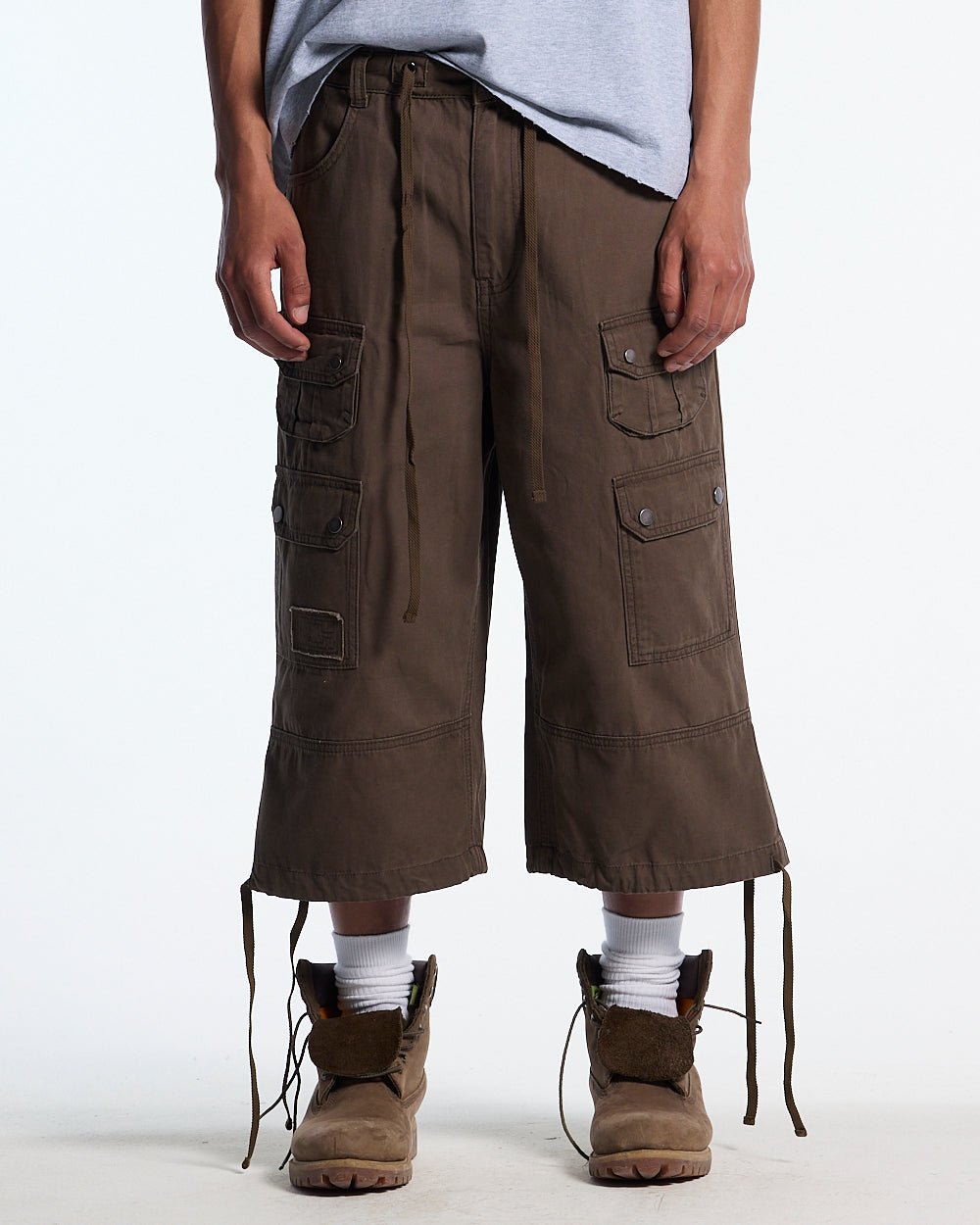 DUNE CAPRI PANTS BROWN - Cold Culture